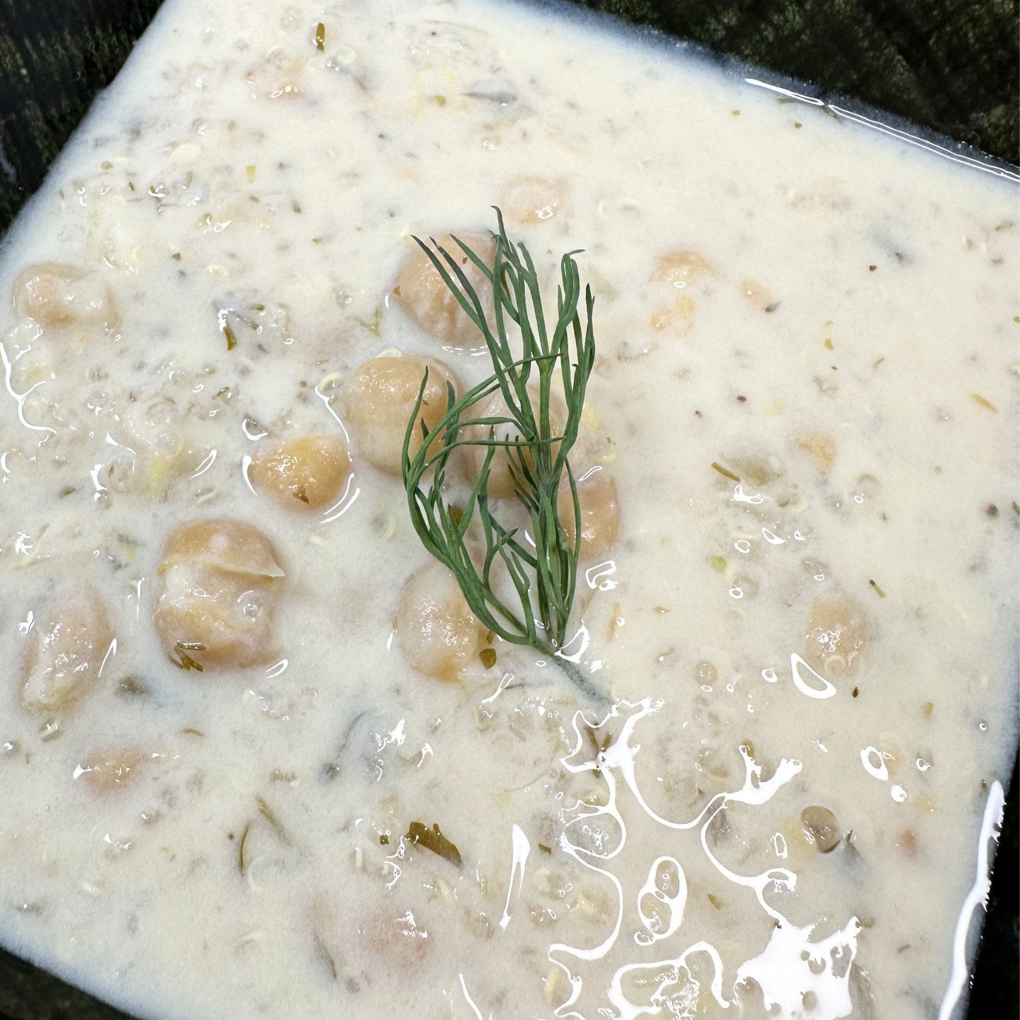 Lemon Chickpea Herb Soup