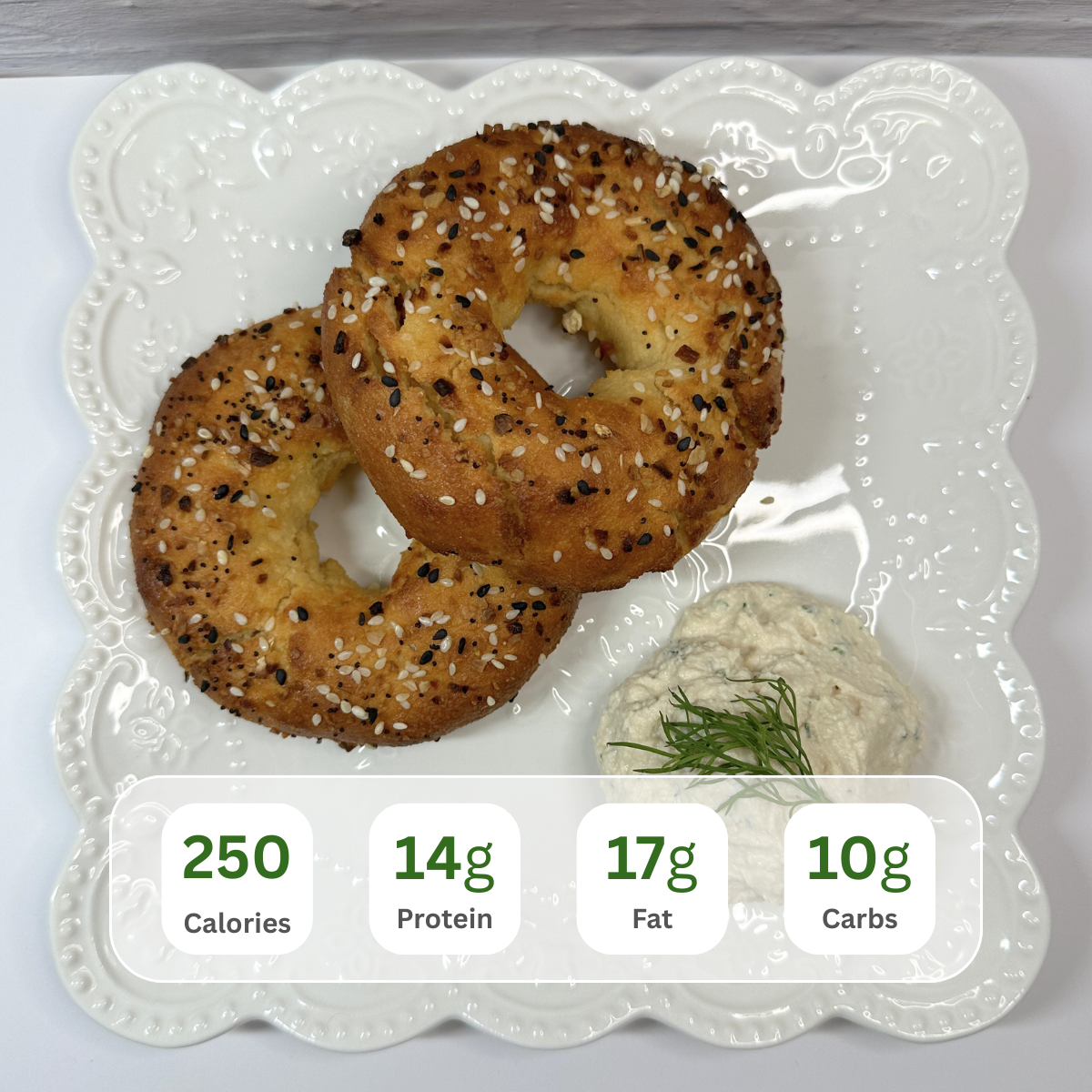 Everything Protein Bagel