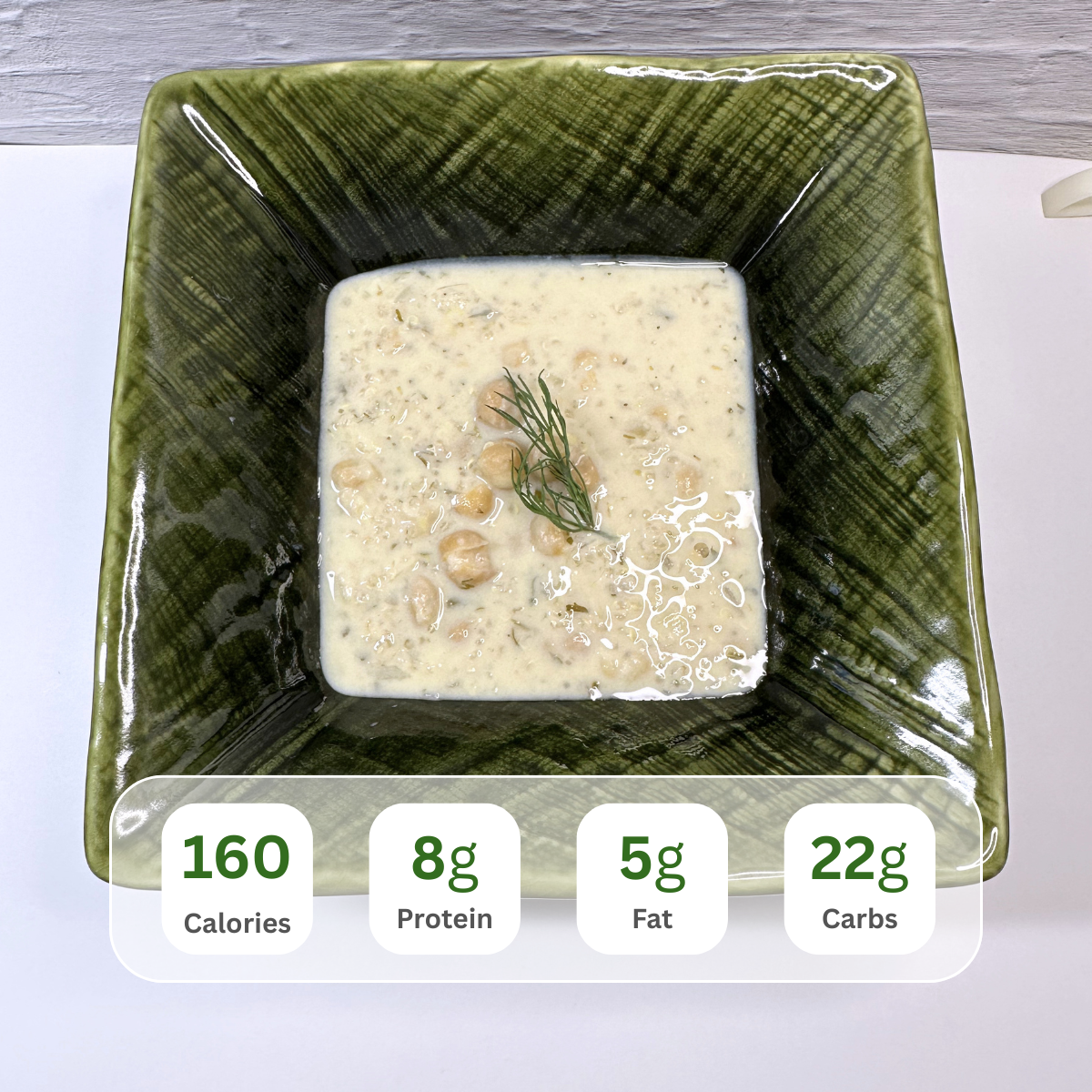 Lemon Chickpea Herb Soup